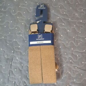 George Taupe 1.5 Inch Terry Suspenders - new